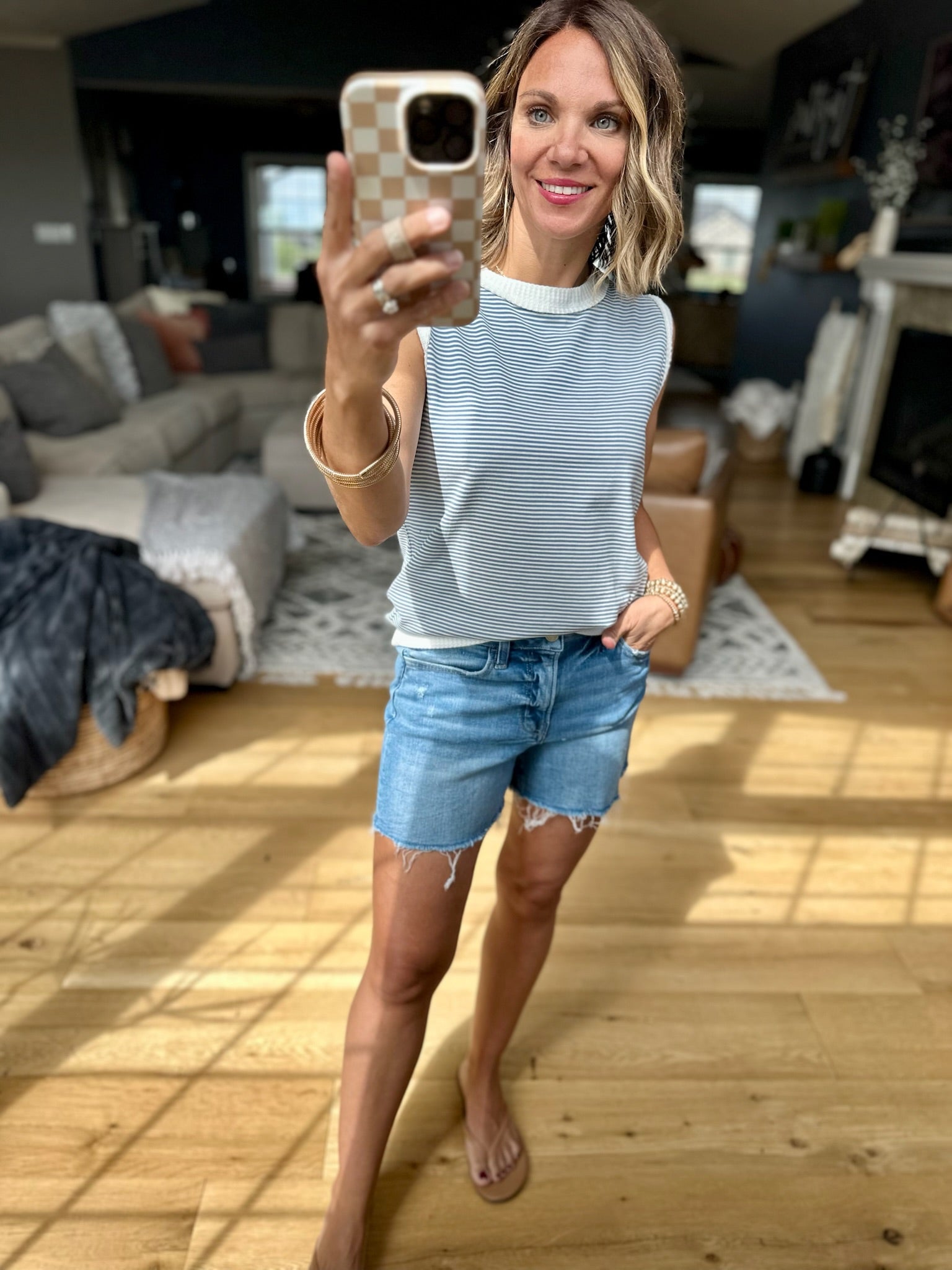 Impress Me Striped Top - Multiple Options-top-Wishlist-Anna Kaytes Boutique, Women's Fashion Boutique in Grinnell, Iowa