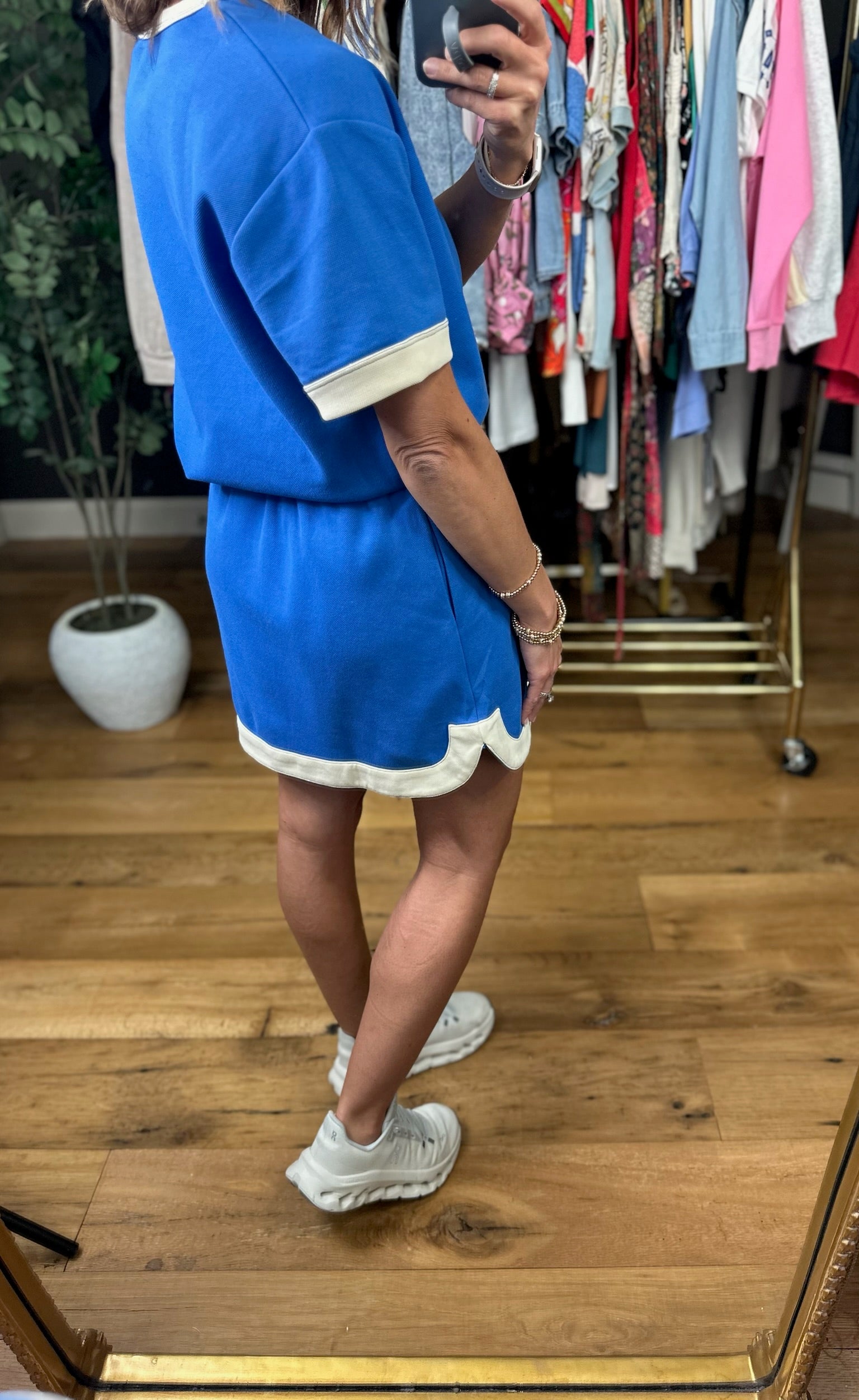 The Andie Drawstring Skirt-Dresses-She & Sky-Anna Kaytes Boutique, Women's Fashion Boutique in Grinnell, Iowa