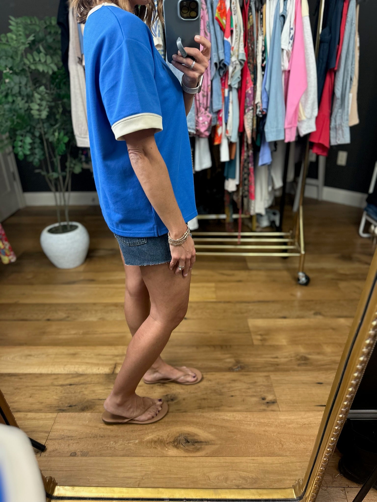 The Andie Short Sleeve Top-Short Sleeves-She & Sky-Anna Kaytes Boutique, Women's Fashion Boutique in Grinnell, Iowa