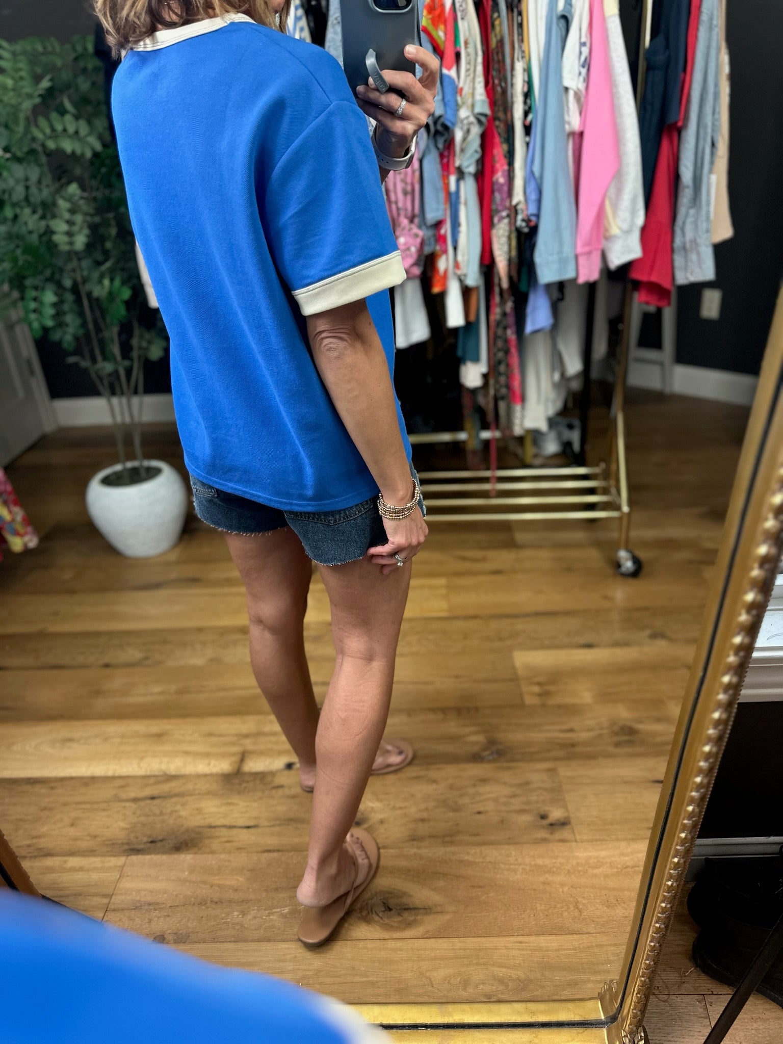 The Andie Short Sleeve Top-Short Sleeves-She & Sky-Anna Kaytes Boutique, Women's Fashion Boutique in Grinnell, Iowa