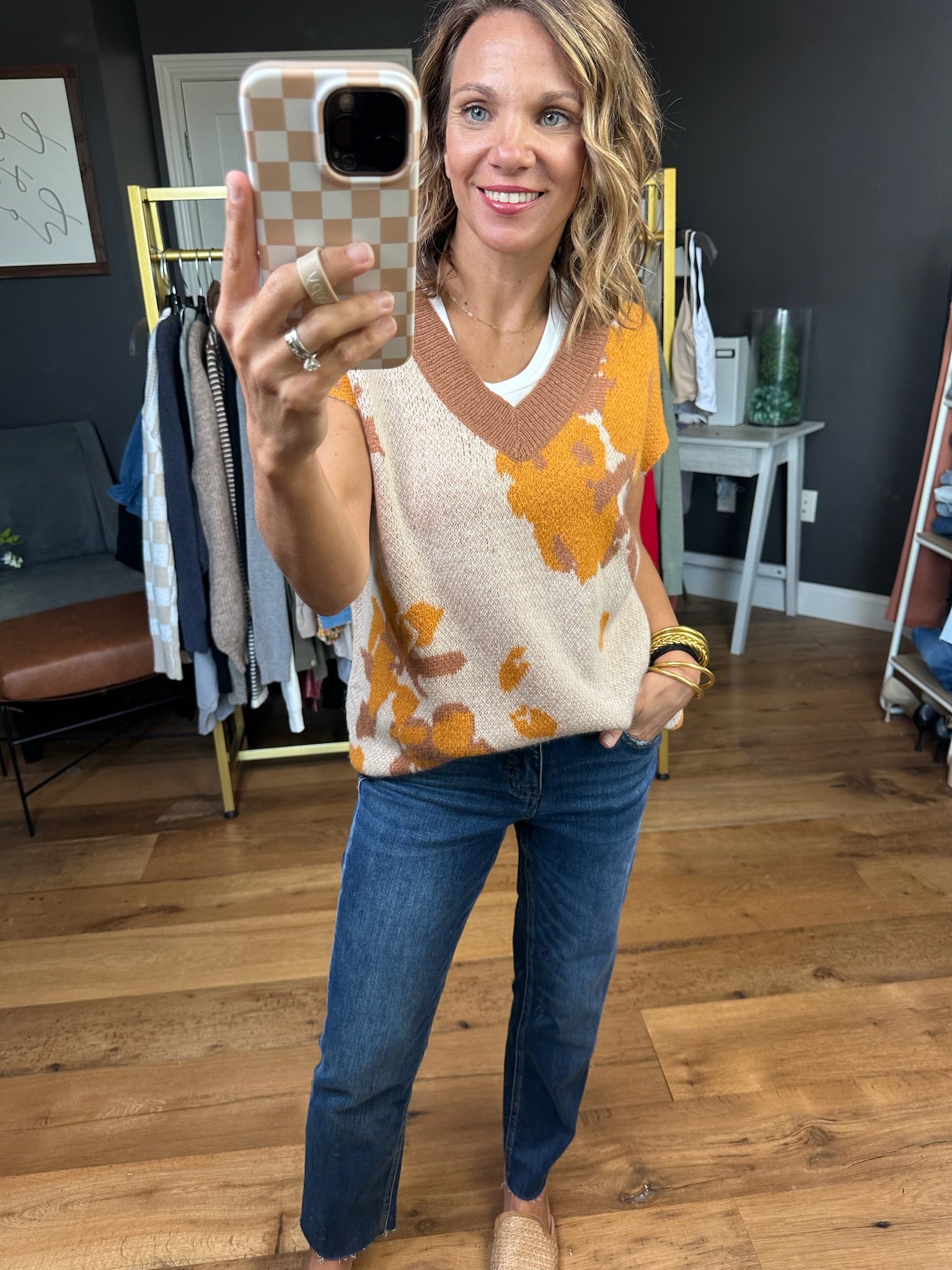 Out Of The Woods Patterned V-Neck Knit Top - Multiple Options-Wishlist-Anna Kaytes Boutique, Women's Fashion Boutique in Grinnell, Iowa