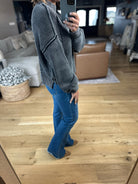Between The Lines Mock-Neck Sweater-Sweaters-Wishlist-Anna Kaytes Boutique, Women's Fashion Boutique in Grinnell, Iowa