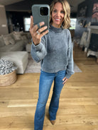 Between The Lines Mock-Neck Sweater-Sweaters-Wishlist-Anna Kaytes Boutique, Women's Fashion Boutique in Grinnell, Iowa