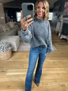 Between The Lines Mock-Neck Sweater-Sweaters-Wishlist-Anna Kaytes Boutique, Women's Fashion Boutique in Grinnell, Iowa