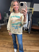 Wild & Free Graphic Crewneck Sweatshirt - Khaki-Easel-Anna Kaytes Boutique, Women's Fashion Boutique in Grinnell, Iowa