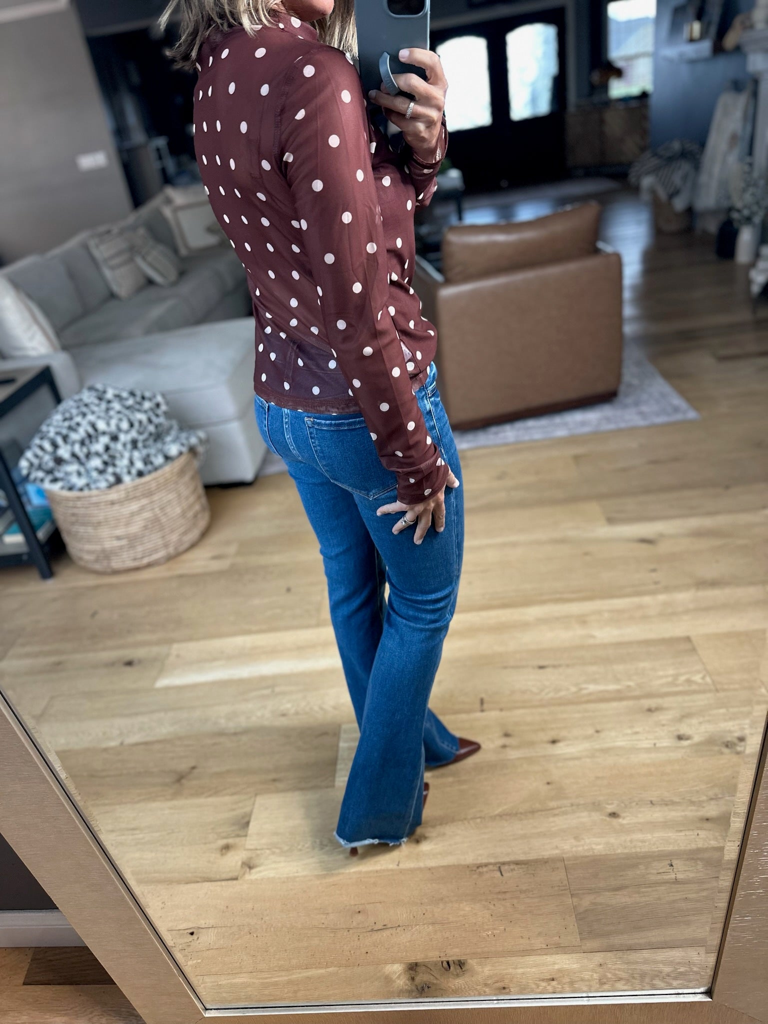 Call Me Wonderful Mock-Neck Top-Long Sleeves-Wishlist-Anna Kaytes Boutique, Women's Fashion Boutique in Grinnell, Iowa