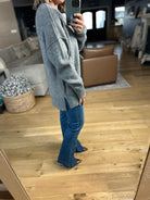 Fall Sentiment Crewneck Sweater - Heather Grey-Sweaters-Thread & Supply-Anna Kaytes Boutique, Women's Fashion Boutique in Grinnell, Iowa