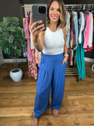 Kind Of Day Cropped Wide-Leg Pocket Pant-Pants-Umgee-Anna Kaytes Boutique, Women's Fashion Boutique in Grinnell, Iowa