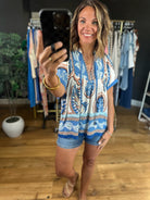Reaching Out Paisley-Print Top-Short Sleeves-Anna Kaytes Boutique-Anna Kaytes Boutique, Women's Fashion Boutique in Grinnell, Iowa