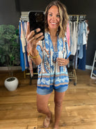 Reaching Out Paisley-Print Top-Short Sleeves-Anna Kaytes Boutique-Anna Kaytes Boutique, Women's Fashion Boutique in Grinnell, Iowa