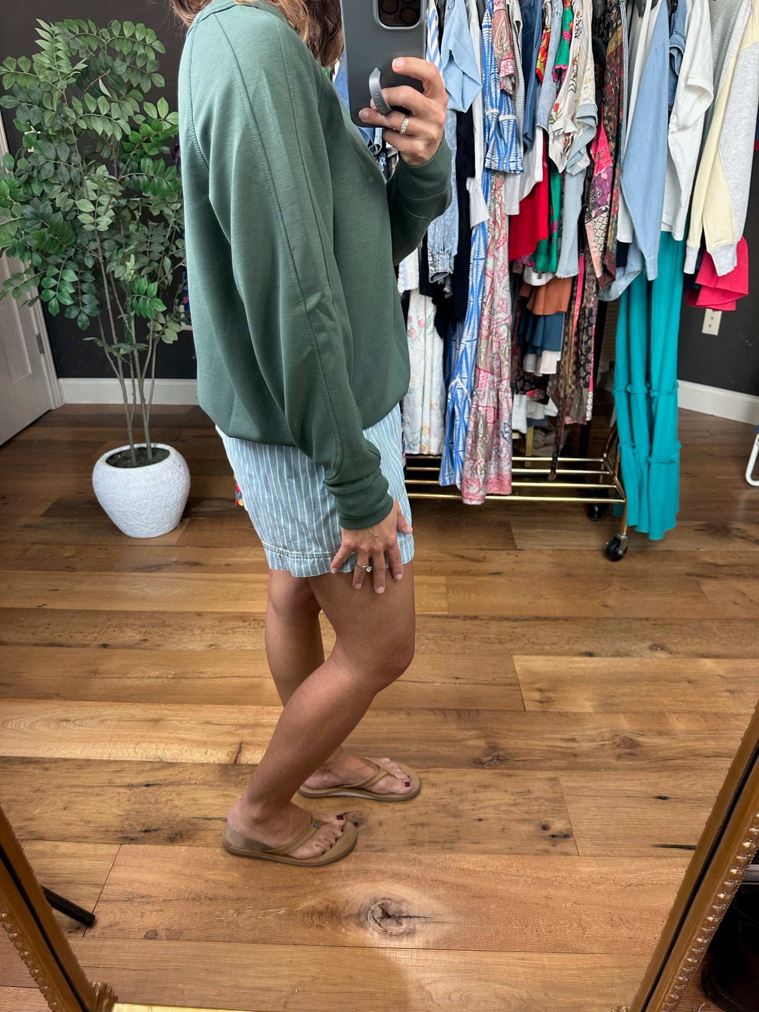 For The Better Scuba Crewneck Pullover - Ash Jade-Sweaters-Zenana-Anna Kaytes Boutique, Women's Fashion Boutique in Grinnell, Iowa