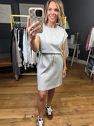 To The Point Scuba Dress - Heather Grey-Staccato-Anna Kaytes Boutique, Women's Fashion Boutique in Grinnell, Iowa