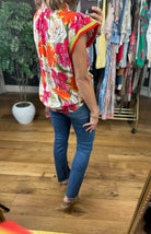 Spring Memories Floral Top-Short Sleeves-Umgee-Anna Kaytes Boutique, Women's Fashion Boutique in Grinnell, Iowa