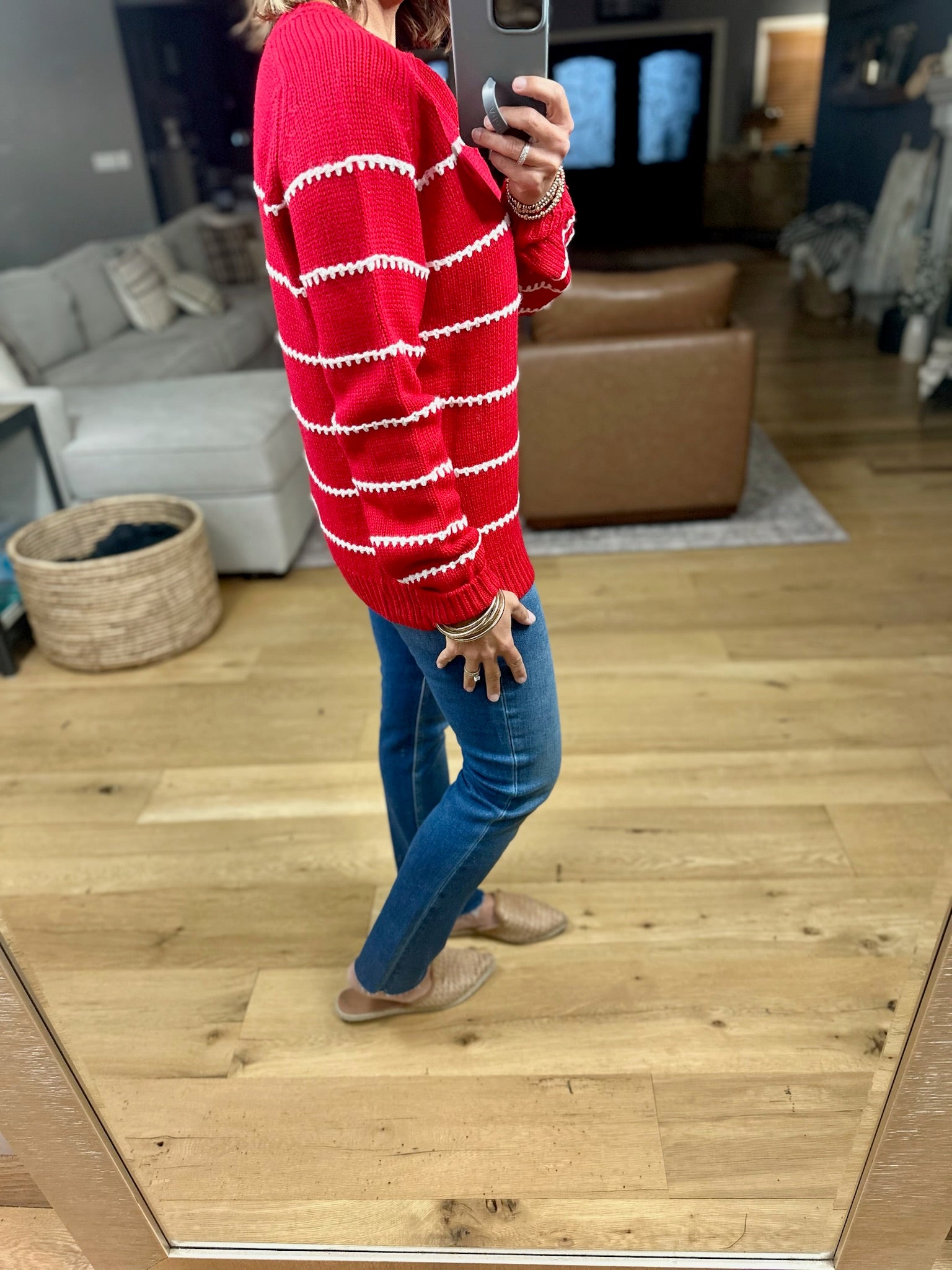 Something New Striped Knit Sweater-Staccato-Anna Kaytes Boutique, Women's Fashion Boutique in Grinnell, Iowa