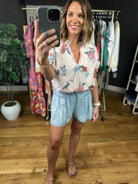 Made Of Spring Floral Top-Short Sleeves-Umgee-Anna Kaytes Boutique, Women's Fashion Boutique in Grinnell, Iowa