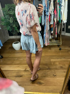 Made Of Spring Floral Top-Short Sleeves-Umgee-Anna Kaytes Boutique, Women's Fashion Boutique in Grinnell, Iowa