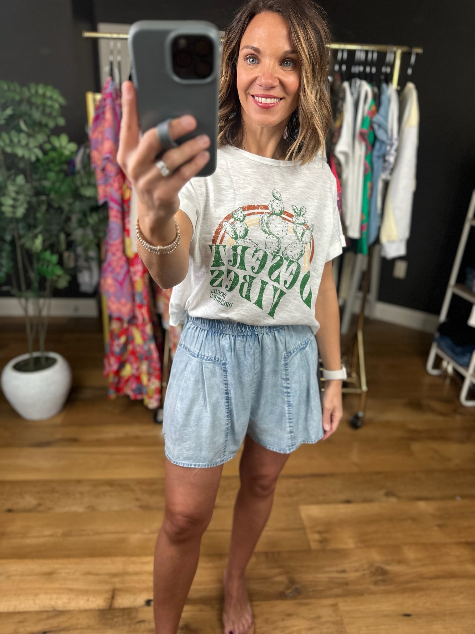 The Madison High-Waisted Shorts-Shorts-Doe & Rae-Anna Kaytes Boutique, Women's Fashion Boutique in Grinnell, Iowa