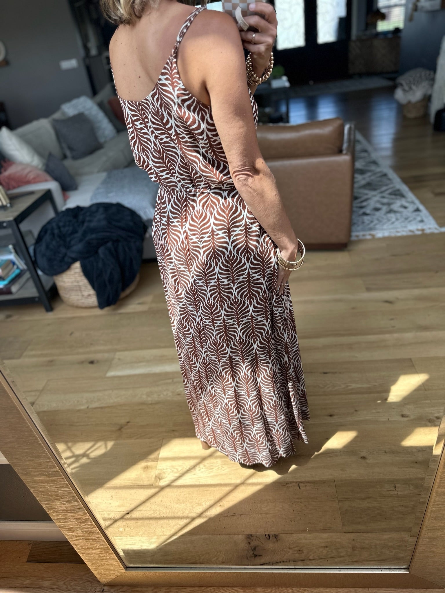 All About Me Pocket Maxi Dress - Brown-Dresses-Staccato-Anna Kaytes Boutique, Women's Fashion Boutique in Grinnell, Iowa