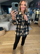 Pretty In Plaid Fleece Shacket-Sweaters-Active Basics-Anna Kaytes Boutique, Women's Fashion Boutique in Grinnell, Iowa
