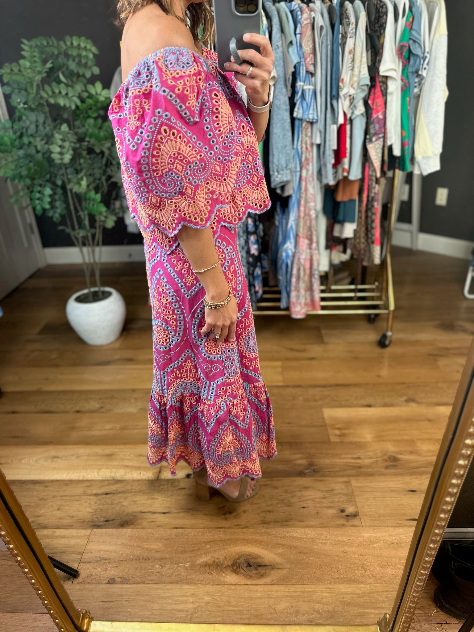 Magic Garden Eyelet Skirt-Dresses-Fate-Anna Kaytes Boutique, Women's Fashion Boutique in Grinnell, Iowa