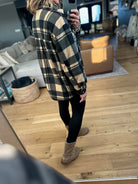 Pretty In Plaid Fleece Shacket-Sweaters-Active Basics-Anna Kaytes Boutique, Women's Fashion Boutique in Grinnell, Iowa