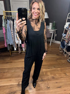 Good For The Weekend Overall - Black-Overalls-Wishlist WL23-8205-Anna Kaytes Boutique, Women's Fashion Boutique in Grinnell, Iowa