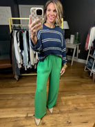 The Jade Wide-Leg Trouser - Green-Wishlist-Anna Kaytes Boutique, Women's Fashion Boutique in Grinnell, Iowa