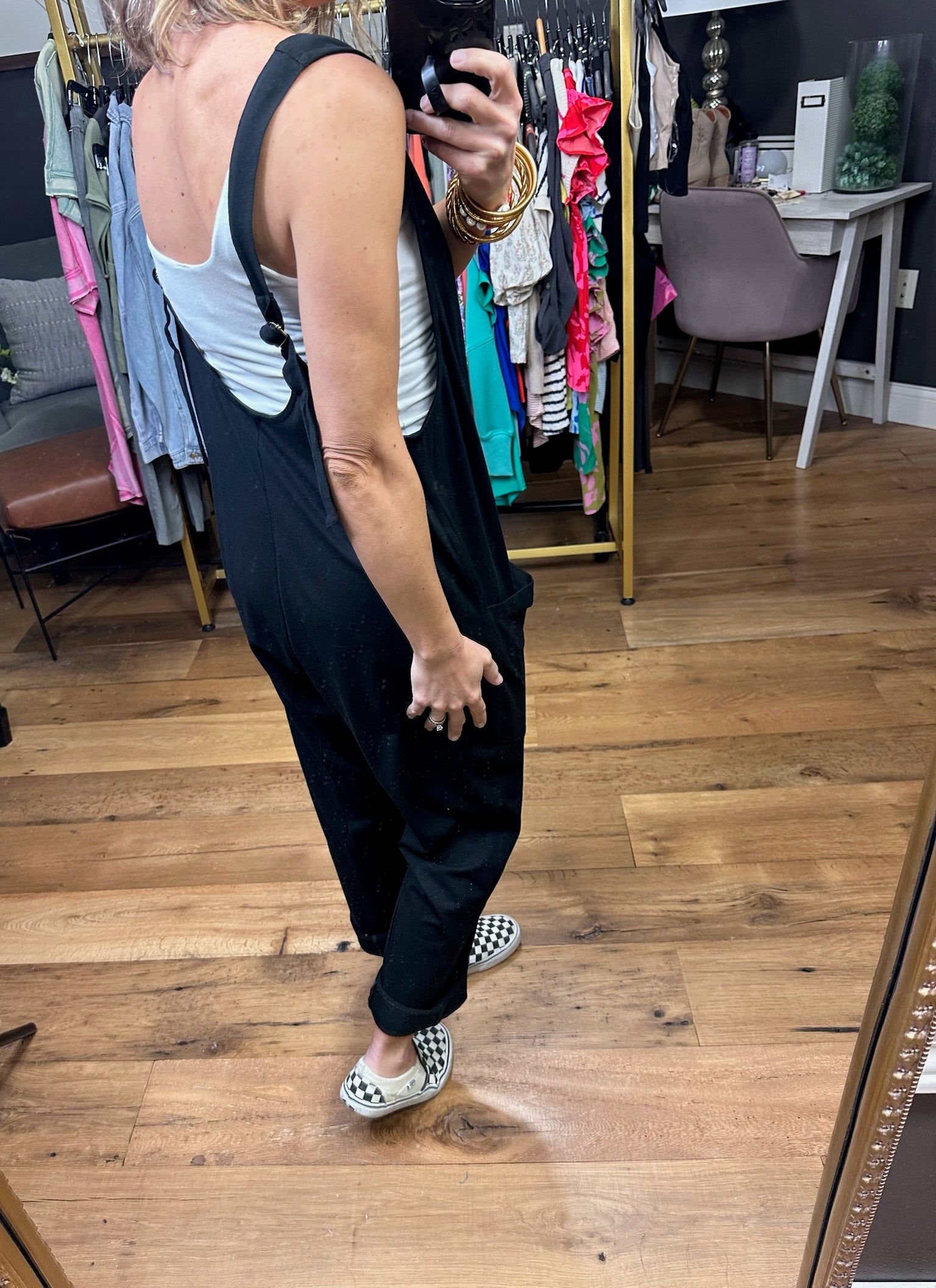 Good For The Weekend Overall - Black-Overalls-Wishlist WL23-8205-Anna Kaytes Boutique, Women's Fashion Boutique in Grinnell, Iowa