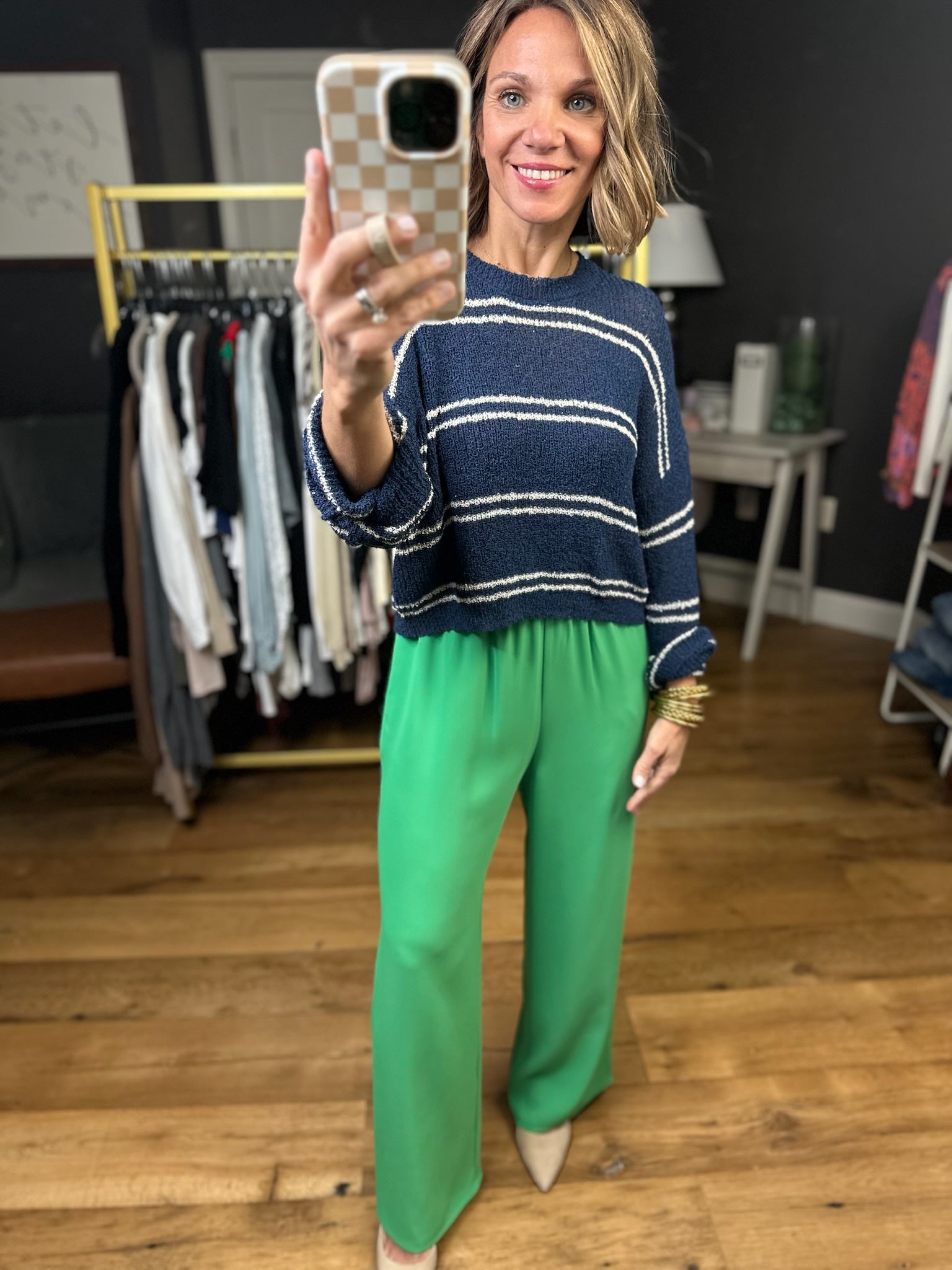 The Jade Wide-Leg Trouser - Green-Wishlist-Anna Kaytes Boutique, Women's Fashion Boutique in Grinnell, Iowa