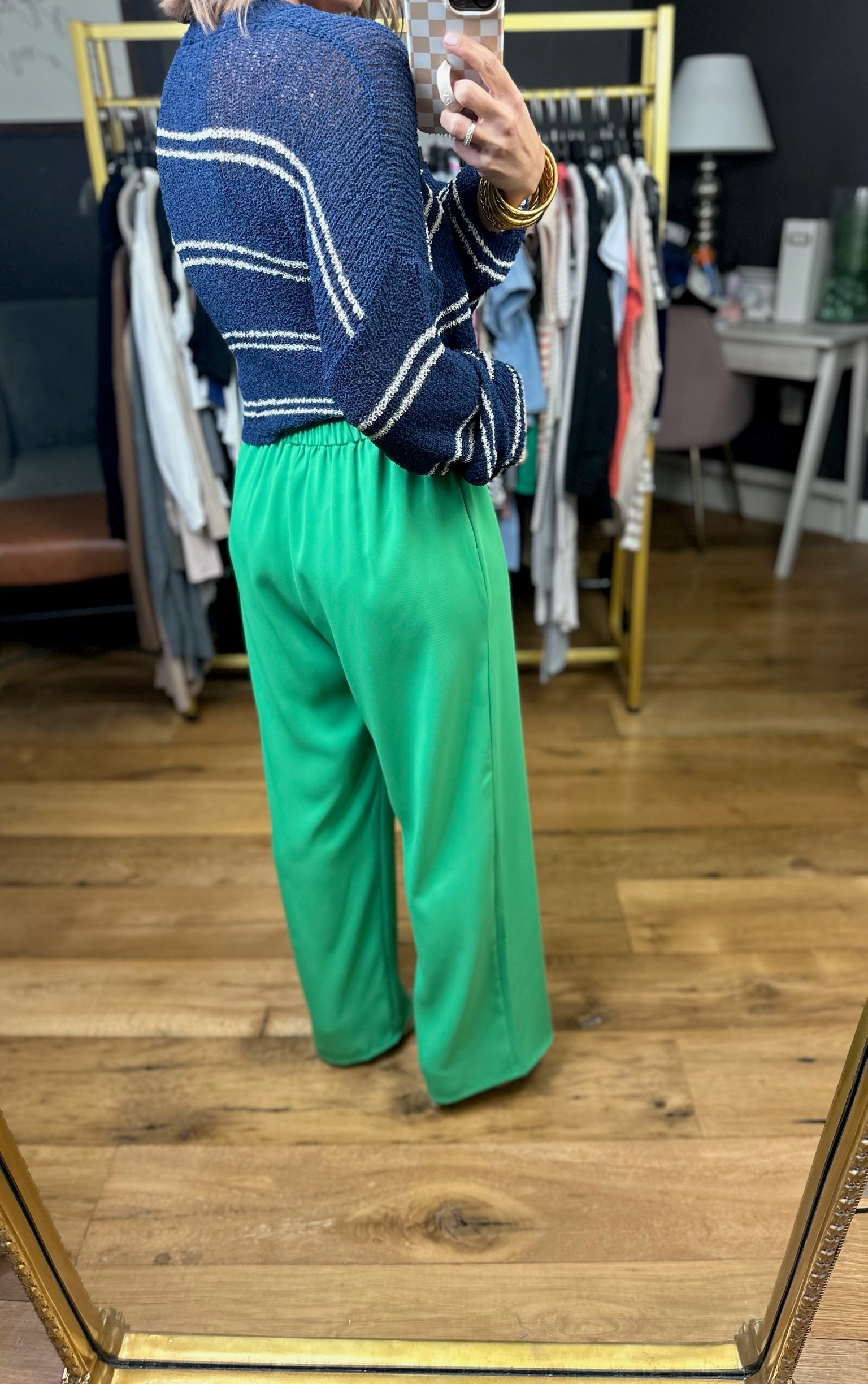 The Jade Wide-Leg Trouser - Green-Wishlist-Anna Kaytes Boutique, Women's Fashion Boutique in Grinnell, Iowa