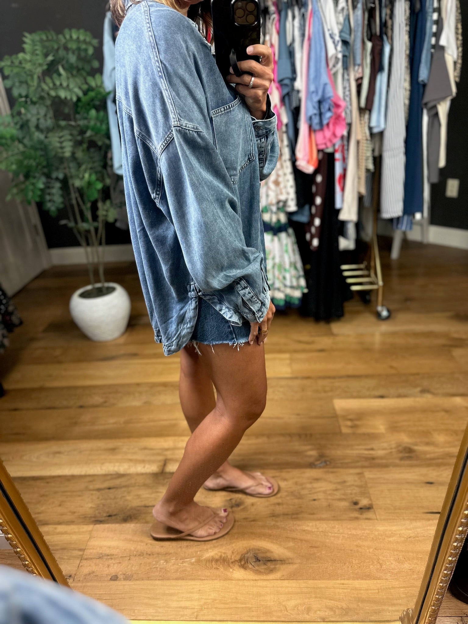 The Haley Denim Shacket-Long Sleeves-Blu Pepper-Anna Kaytes Boutique, Women's Fashion Boutique in Grinnell, Iowa