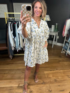 Make Me Believe Floral Dress - Blue/Ecru-Wishlist-Anna Kaytes Boutique, Women's Fashion Boutique in Grinnell, Iowa