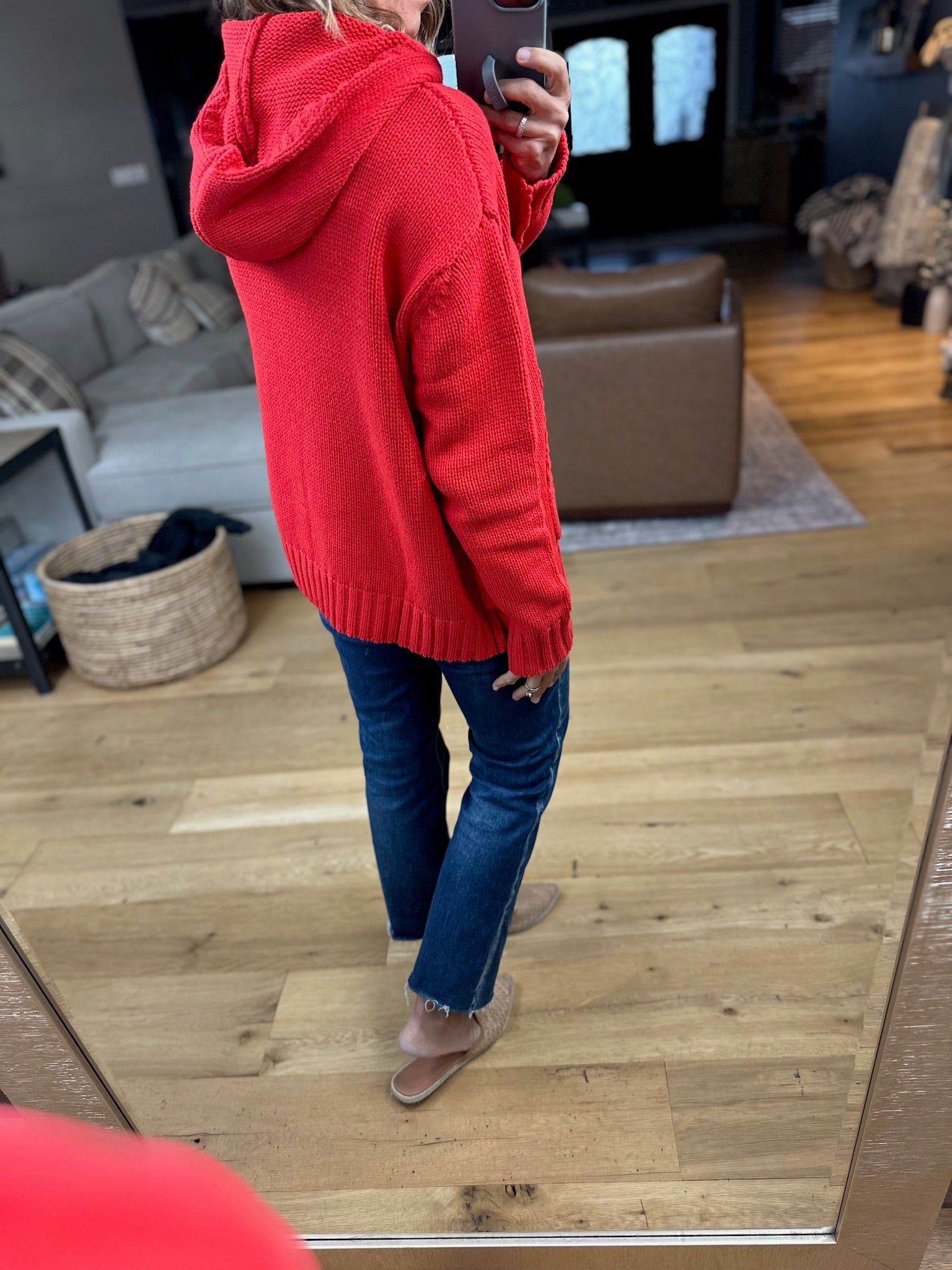 Always Present Knit Hoodie-Sweaters-Wishlist-Anna Kaytes Boutique, Women's Fashion Boutique in Grinnell, Iowa