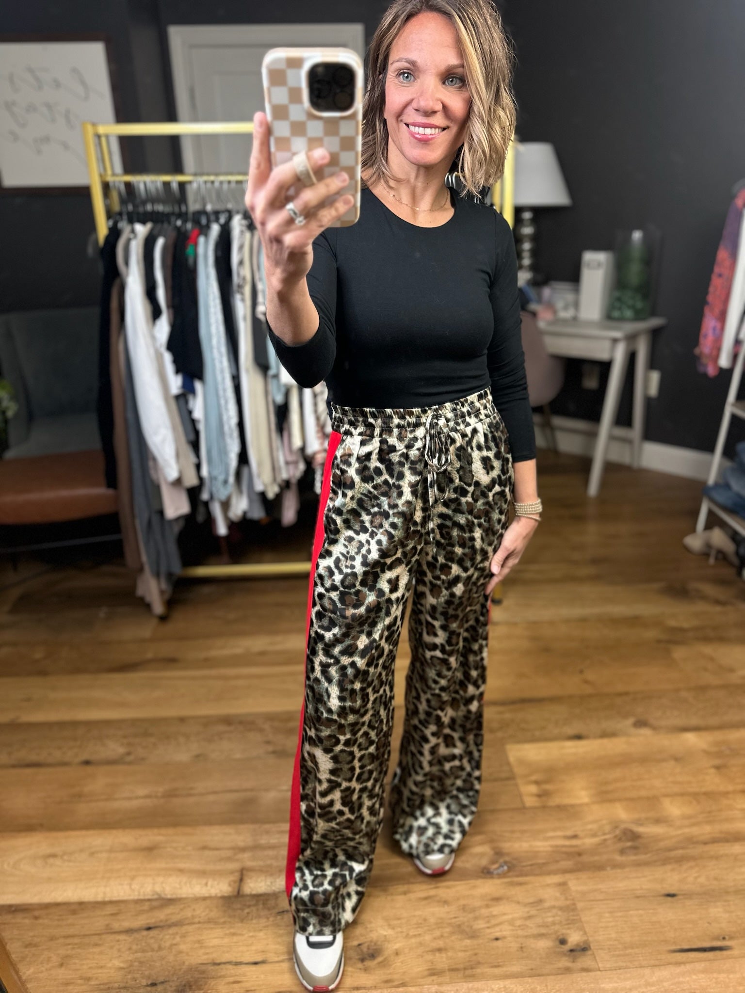 High Energy Animal Print Wide-Leg Pant-Jodifl-Anna Kaytes Boutique, Women's Fashion Boutique in Grinnell, Iowa