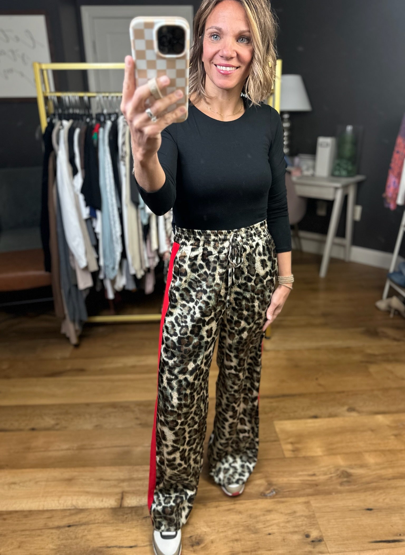 High Energy Animal Print Wide-Leg Pant-Jodifl-Anna Kaytes Boutique, Women's Fashion Boutique in Grinnell, Iowa