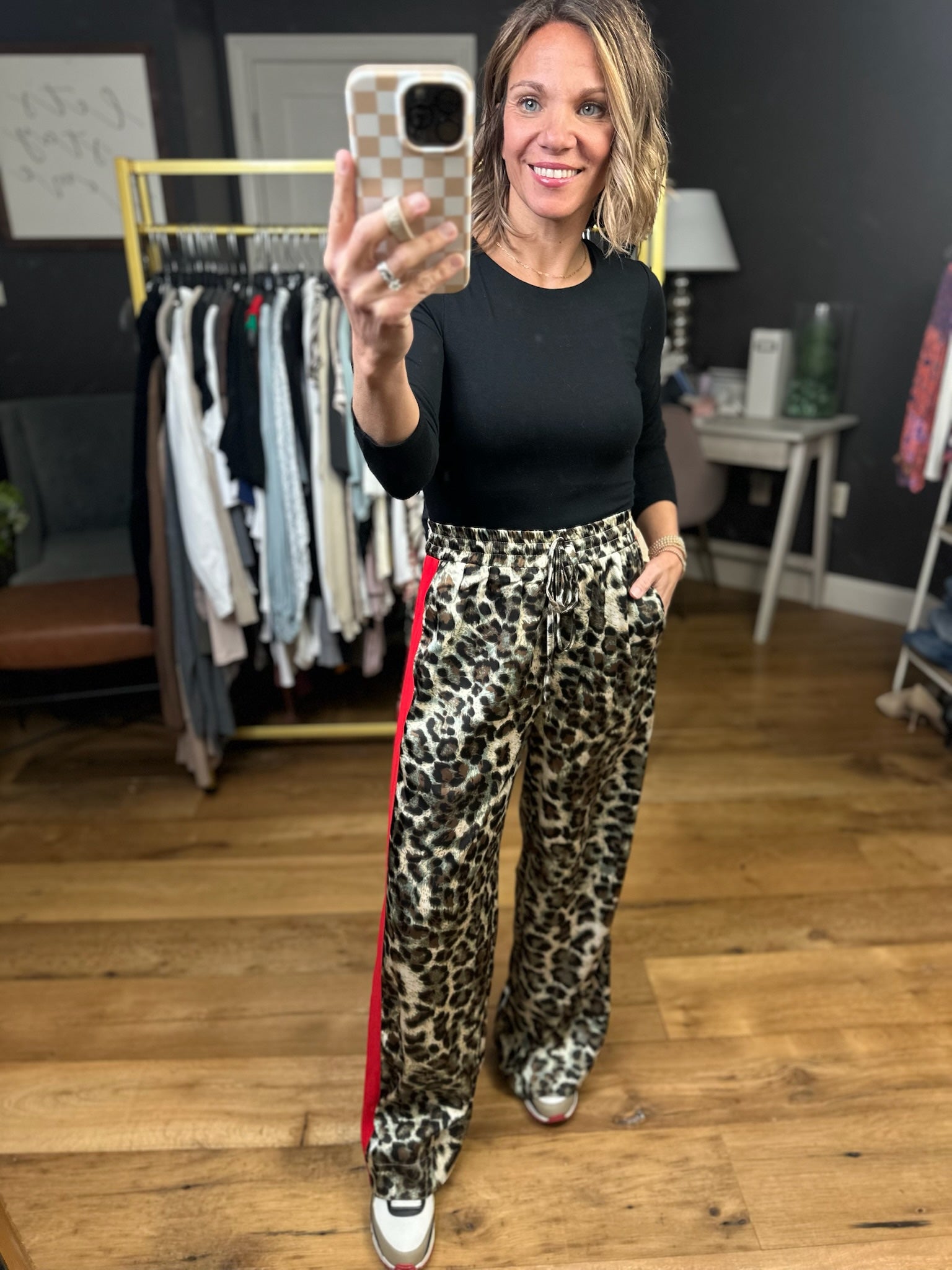 High Energy Animal Print Wide-Leg Pant-Jodifl-Anna Kaytes Boutique, Women's Fashion Boutique in Grinnell, Iowa