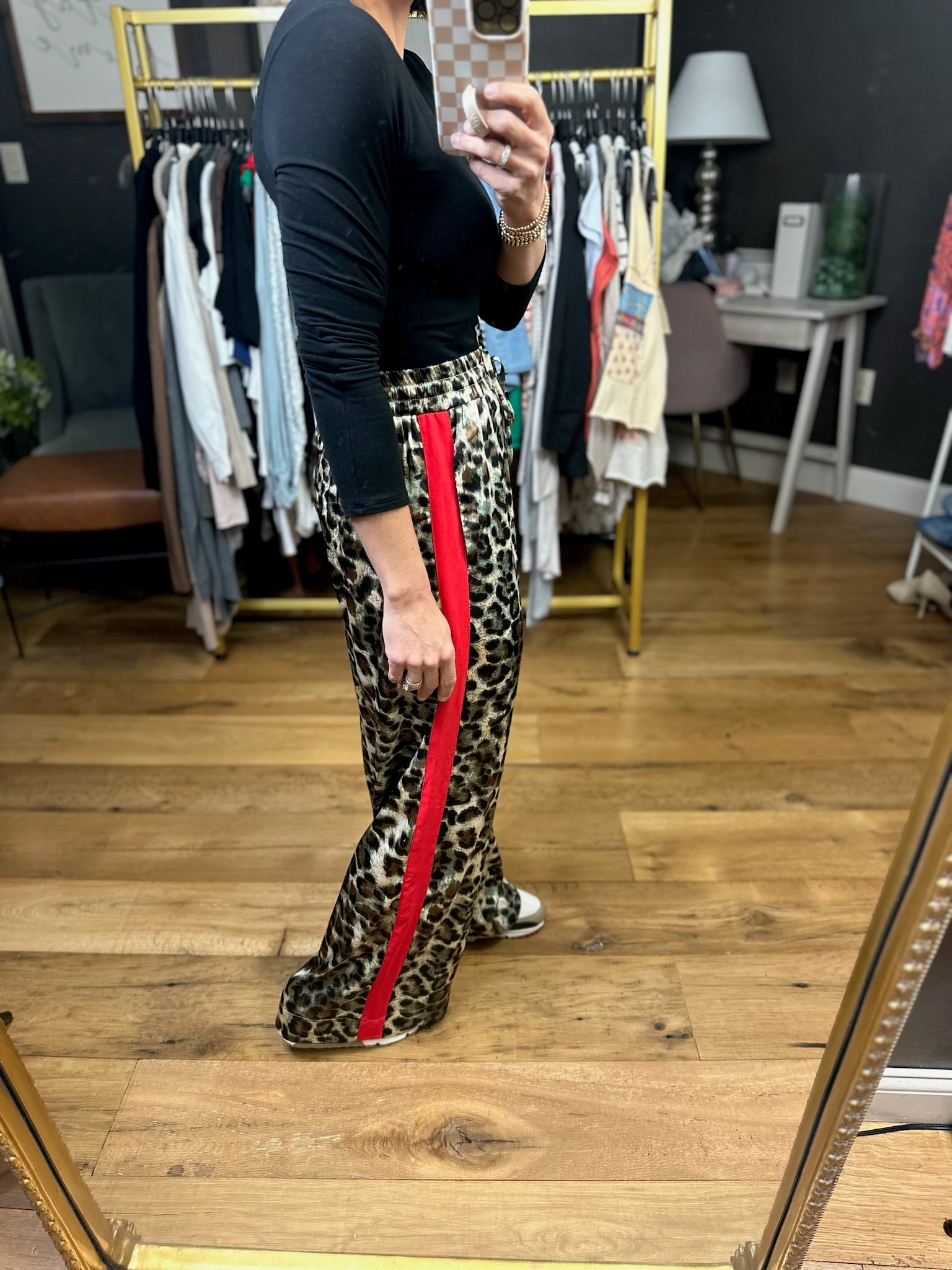 High Energy Animal Print Wide-Leg Pant-Jodifl-Anna Kaytes Boutique, Women's Fashion Boutique in Grinnell, Iowa