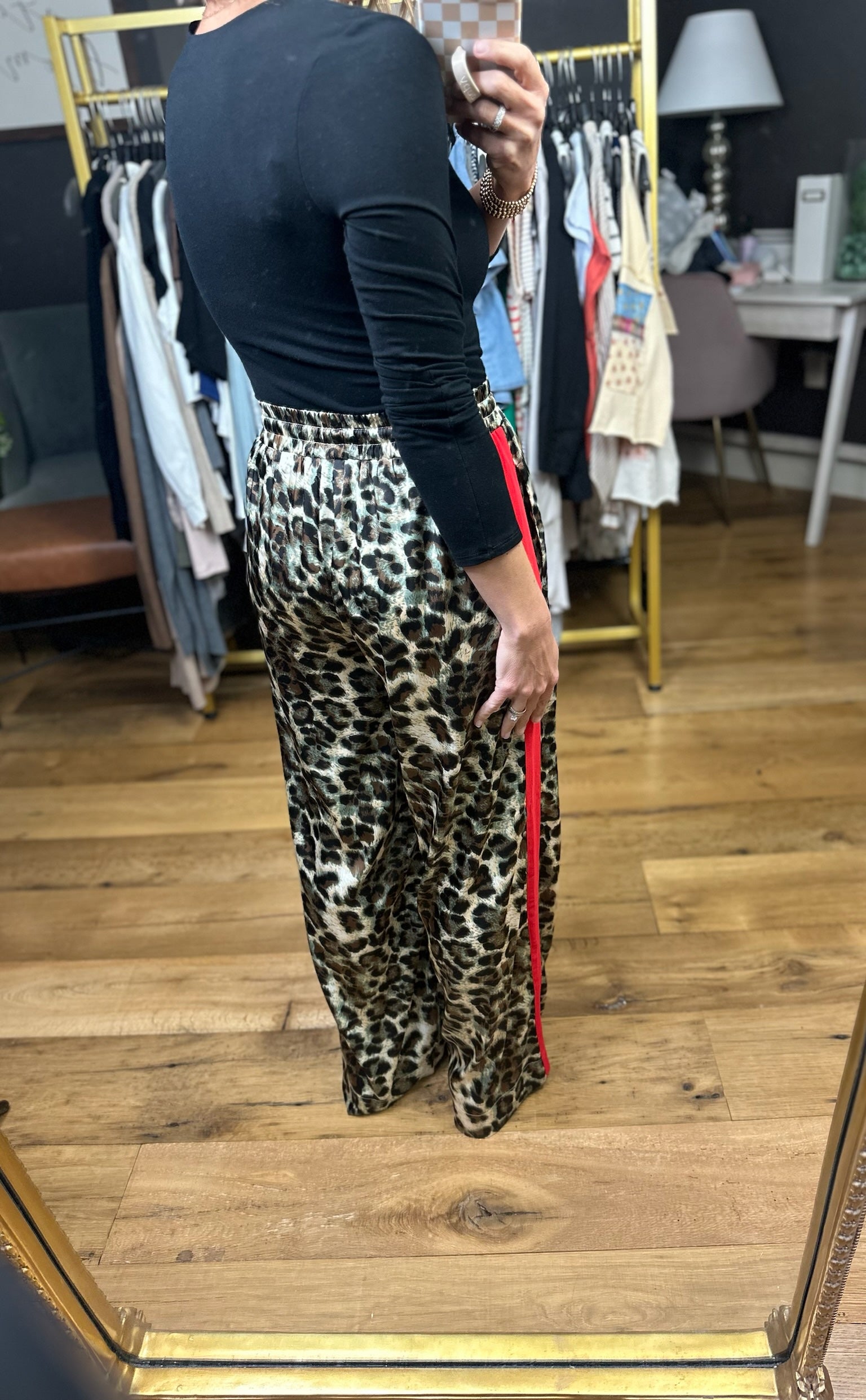 High Energy Animal Print Wide-Leg Pant-Jodifl-Anna Kaytes Boutique, Women's Fashion Boutique in Grinnell, Iowa