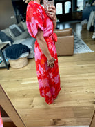 Golden Hour Floral Pocket Dress-THML-Anna Kaytes Boutique, Women's Fashion Boutique in Grinnell, Iowa