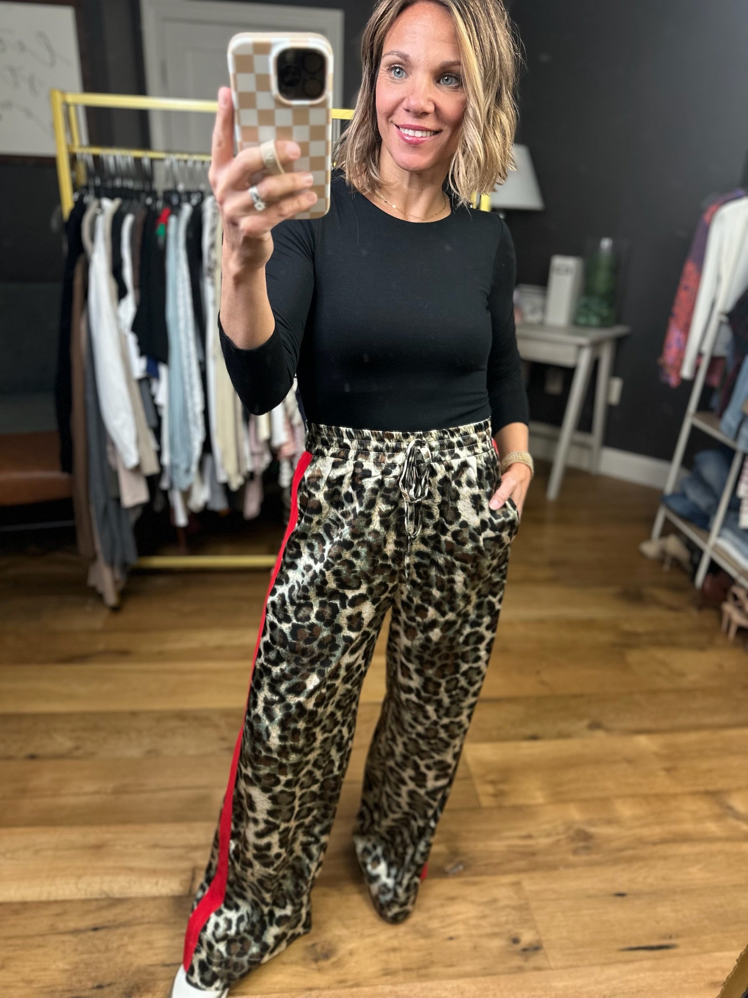 High Energy Animal Print Wide-Leg Pant-Jodifl-Anna Kaytes Boutique, Women's Fashion Boutique in Grinnell, Iowa