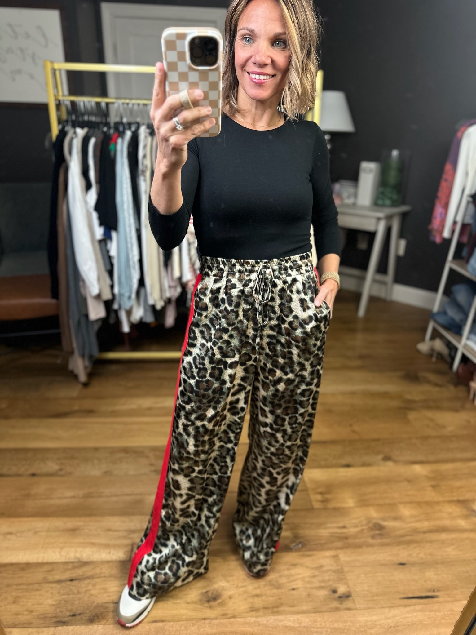 High Energy Animal Print Wide-Leg Pant-Jodifl-Anna Kaytes Boutique, Women's Fashion Boutique in Grinnell, Iowa