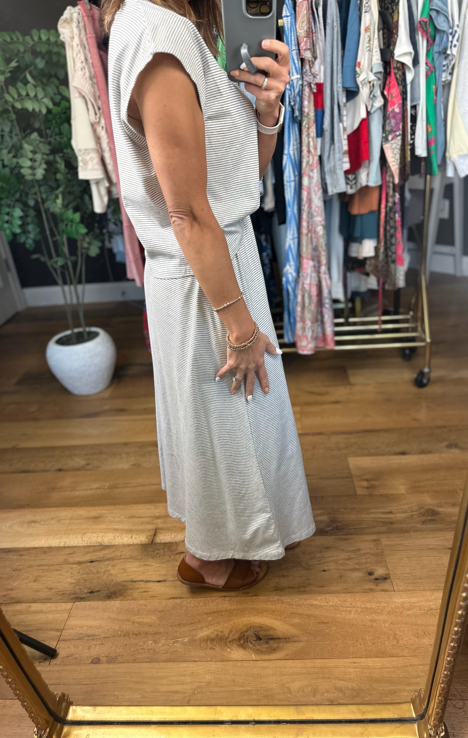 Believe In Me Striped Top + Skirt Set-Dresses-Wishlist-Anna Kaytes Boutique, Women's Fashion Boutique in Grinnell, Iowa
