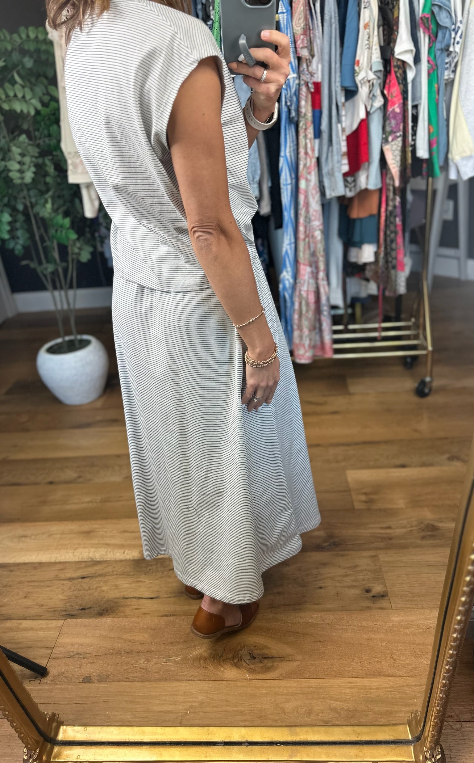 Believe In Me Striped Top + Skirt Set-Dresses-Wishlist-Anna Kaytes Boutique, Women's Fashion Boutique in Grinnell, Iowa