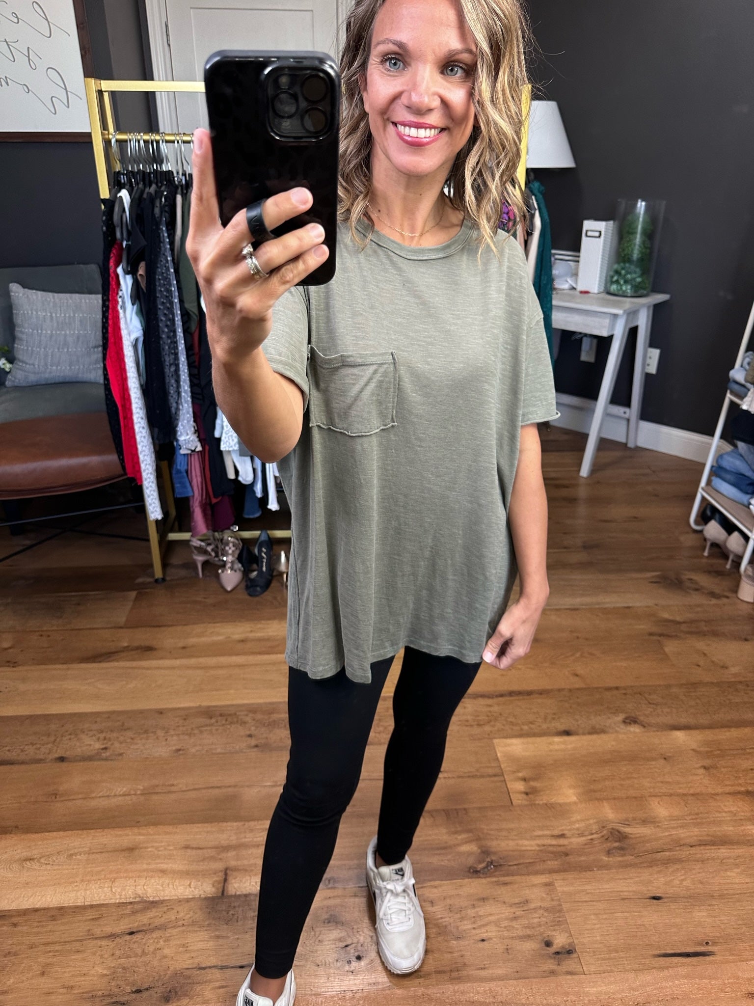 Couldn't Be Better Flowy Pocket Tee - Multiple Options