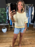 Good Opportunities Knit Top-Short Sleeves-Blu Pepper-Anna Kaytes Boutique, Women's Fashion Boutique in Grinnell, Iowa