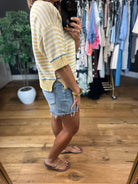 Good Opportunities Knit Top-Short Sleeves-Blu Pepper-Anna Kaytes Boutique, Women's Fashion Boutique in Grinnell, Iowa