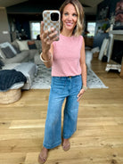 Weekend Picnic Heathered Tank-Be Cool-Anna Kaytes Boutique, Women's Fashion Boutique in Grinnell, Iowa