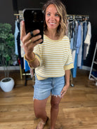 Good Opportunities Knit Top-Short Sleeves-Blu Pepper-Anna Kaytes Boutique, Women's Fashion Boutique in Grinnell, Iowa