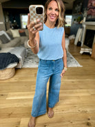 Weekend Picnic Heathered Tank-Be Cool-Anna Kaytes Boutique, Women's Fashion Boutique in Grinnell, Iowa