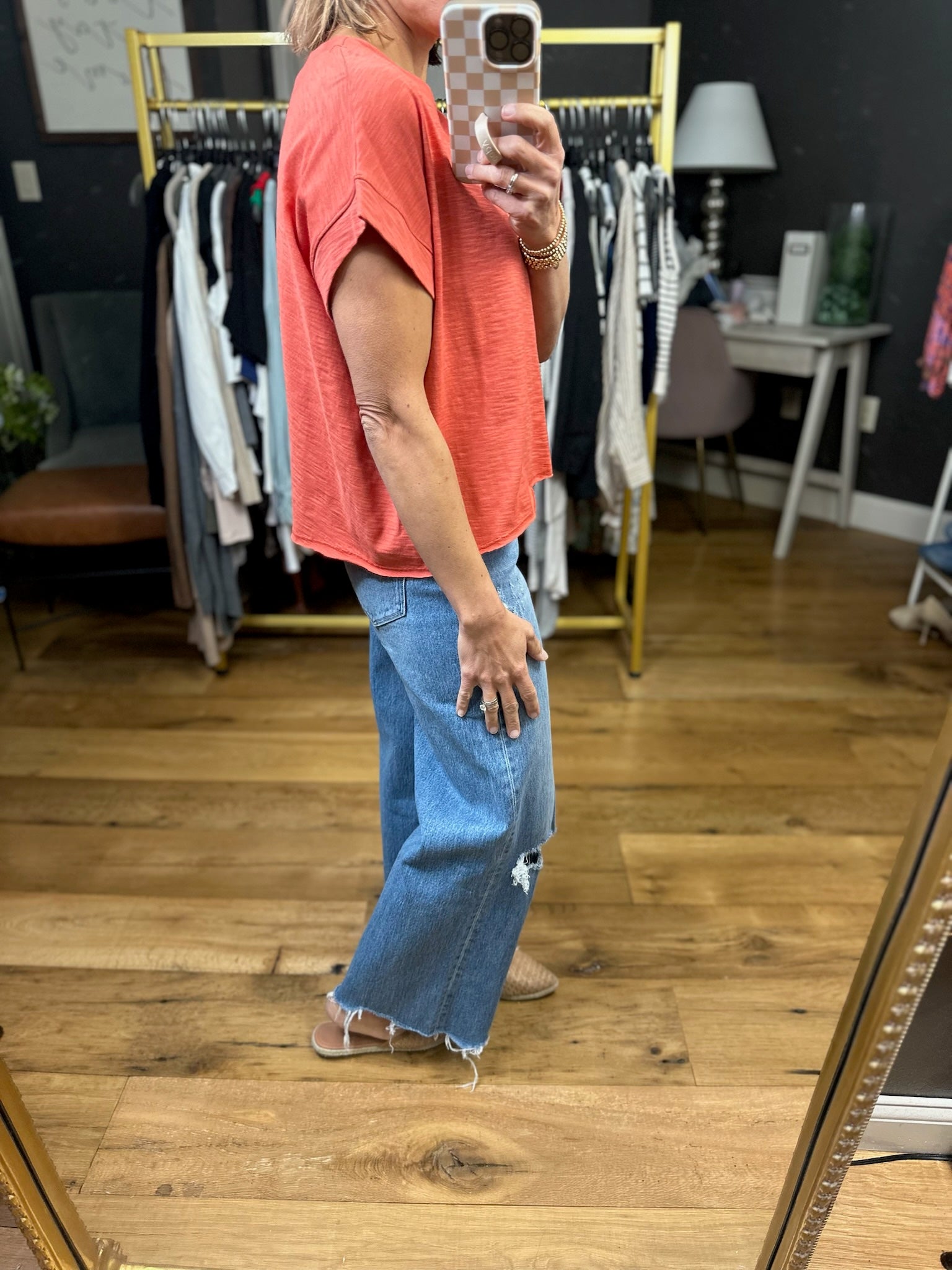 Let This Go Slub-Knit Tee - Multiple Options-Wasabi & Mint-Anna Kaytes Boutique, Women's Fashion Boutique in Grinnell, Iowa